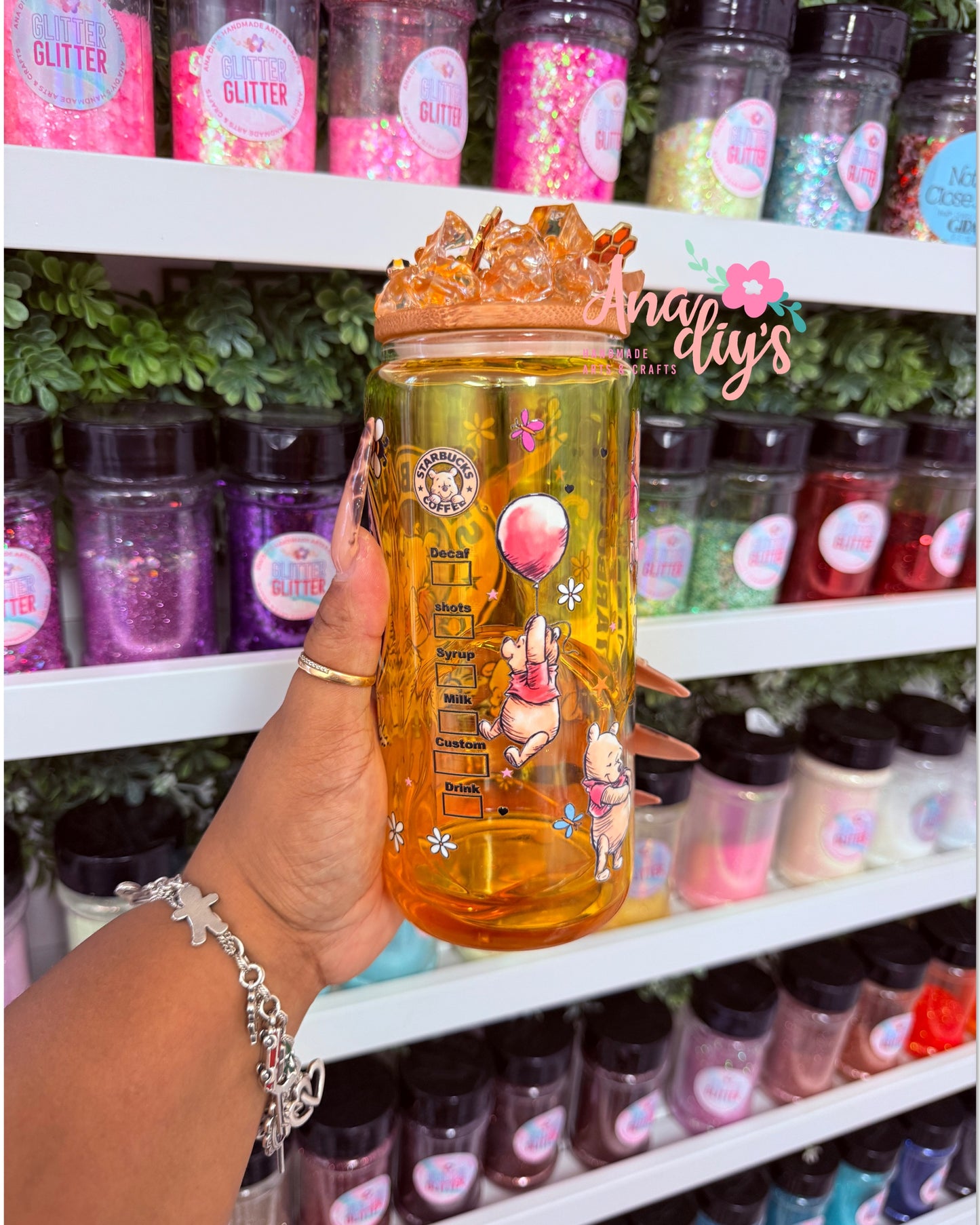 honey snow globe cup