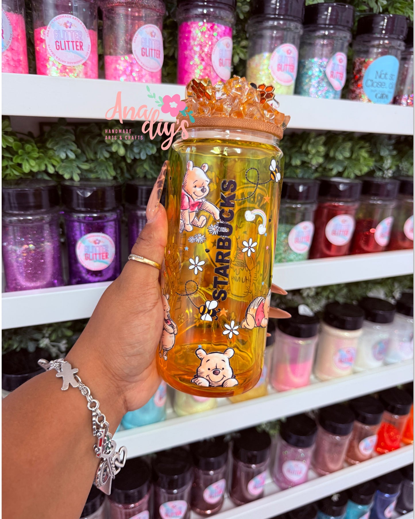 honey snow globe cup