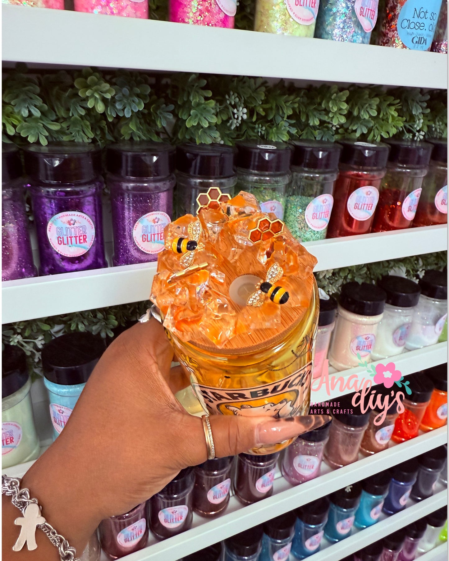 honey snow globe cup