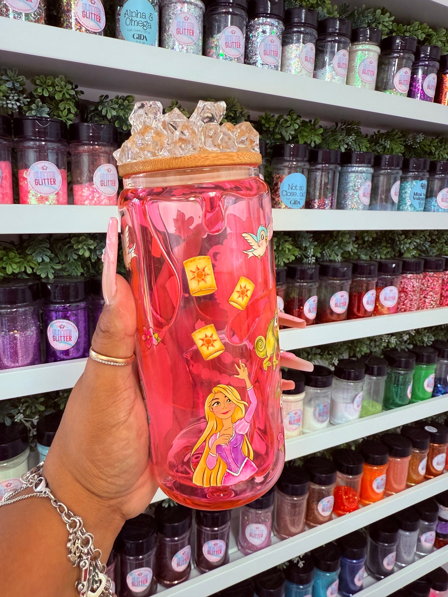 Snow Globe Tangled Cup