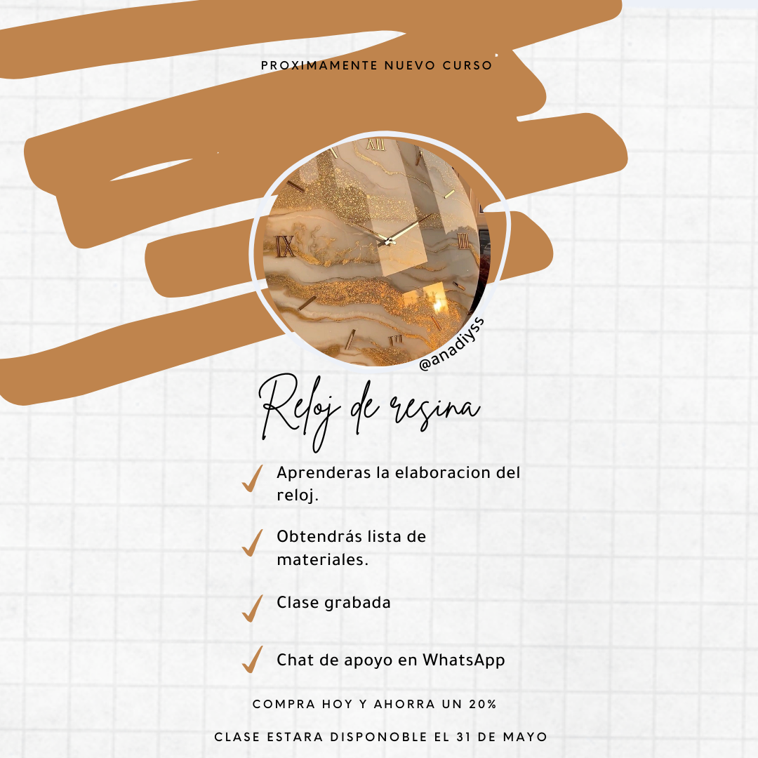CURSO RELOJ DE RESINA