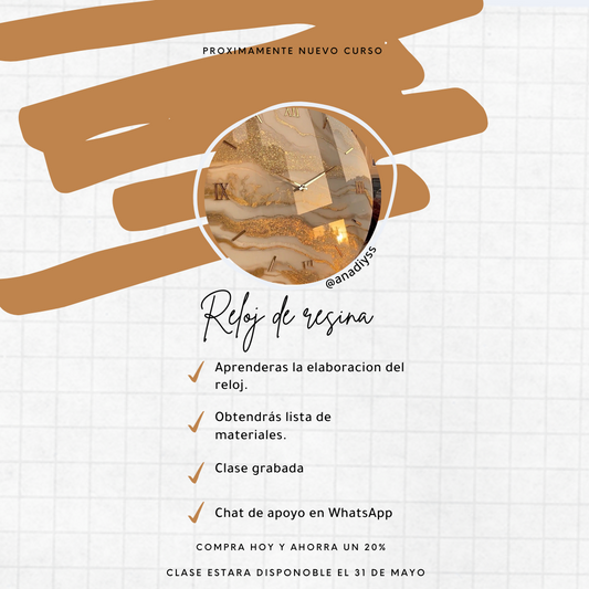 CURSO RELOJ DE RESINA