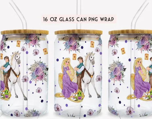 Cartoon Tangled UV-DTF, Cup Wrap