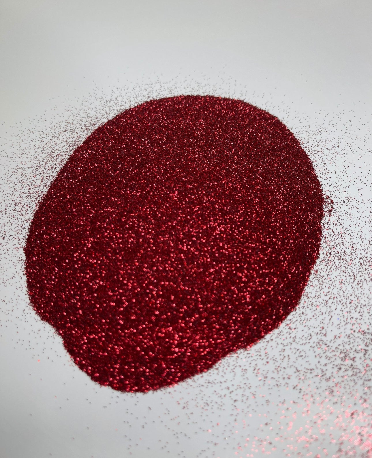 Cherry red fine glitter