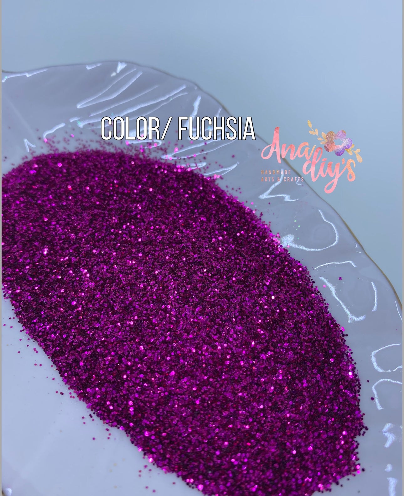 Fuchsia fine glitter