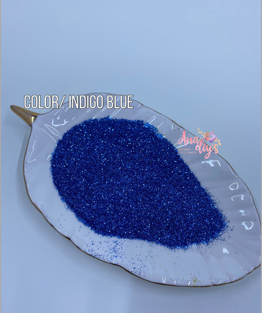 Indigo blue fine glitter