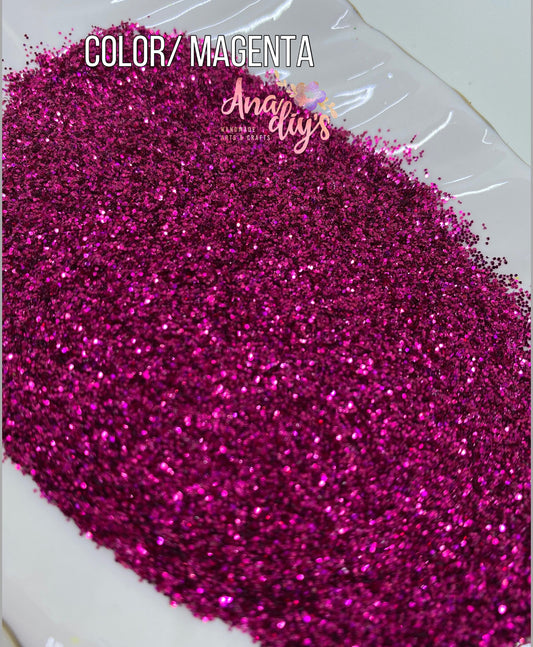 Magenta fine glitter