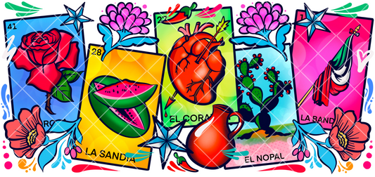 Loteria 16oz Libby can glass